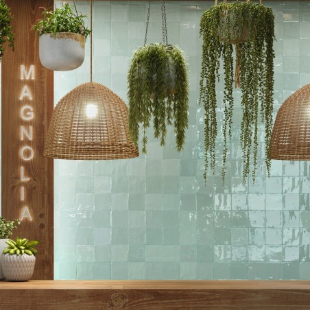 Zellige - Carrelage effet zellige 13x13cm FADO ACQUA effet métallique