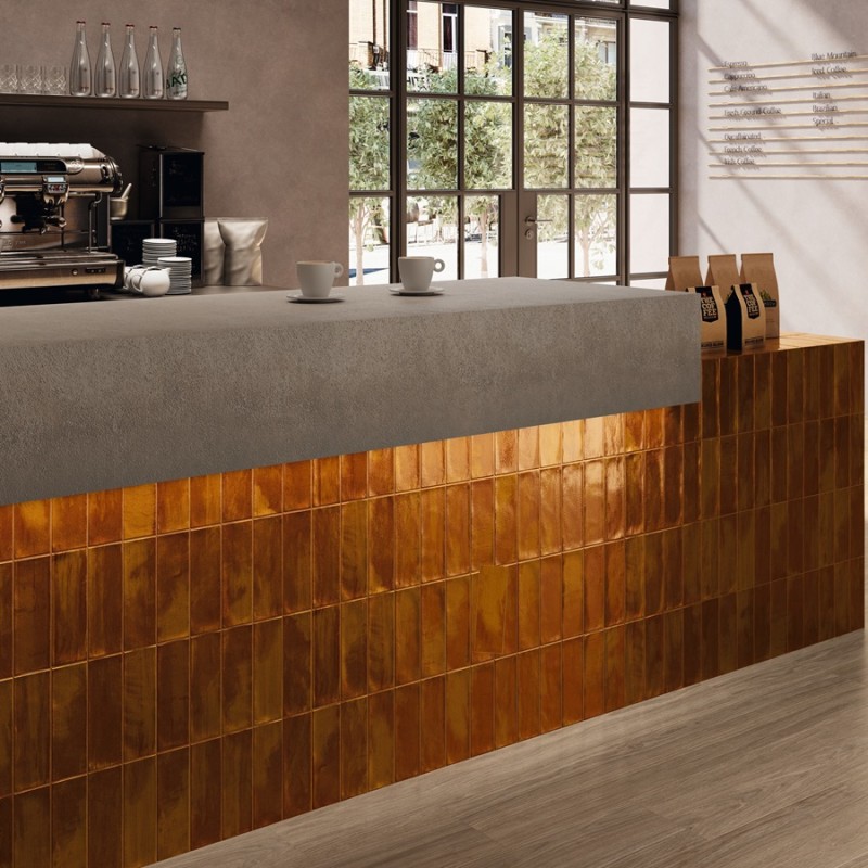 Zellige - carrelage effet zellige 6,5x20 cm NOUR CARAMEL