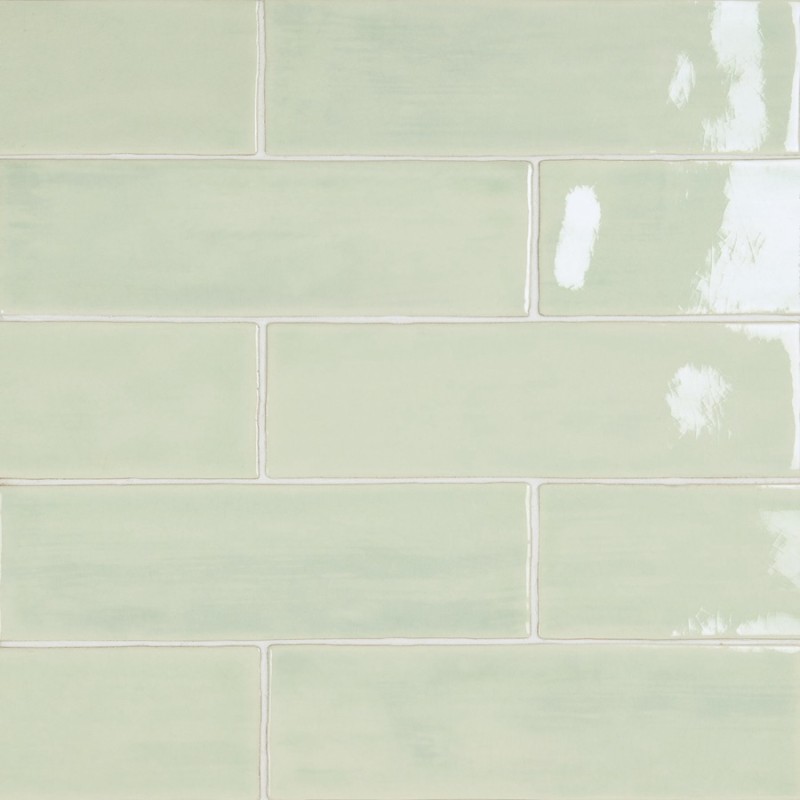 Zellige - carrelage effet zellige 6,5x20 cm NOUR PASTEL GREEN