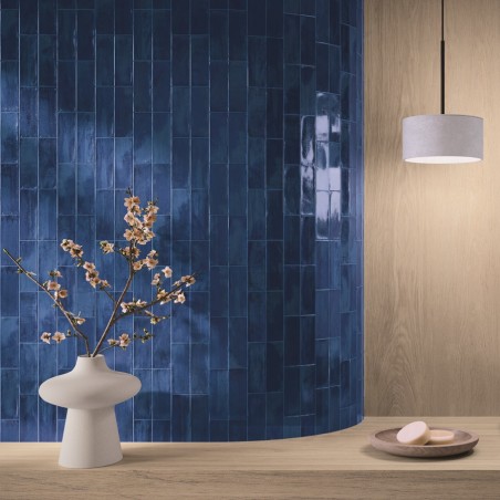 Zellige - carrelage effet zellige 6,5x20 cm NOUR SAPHIRE