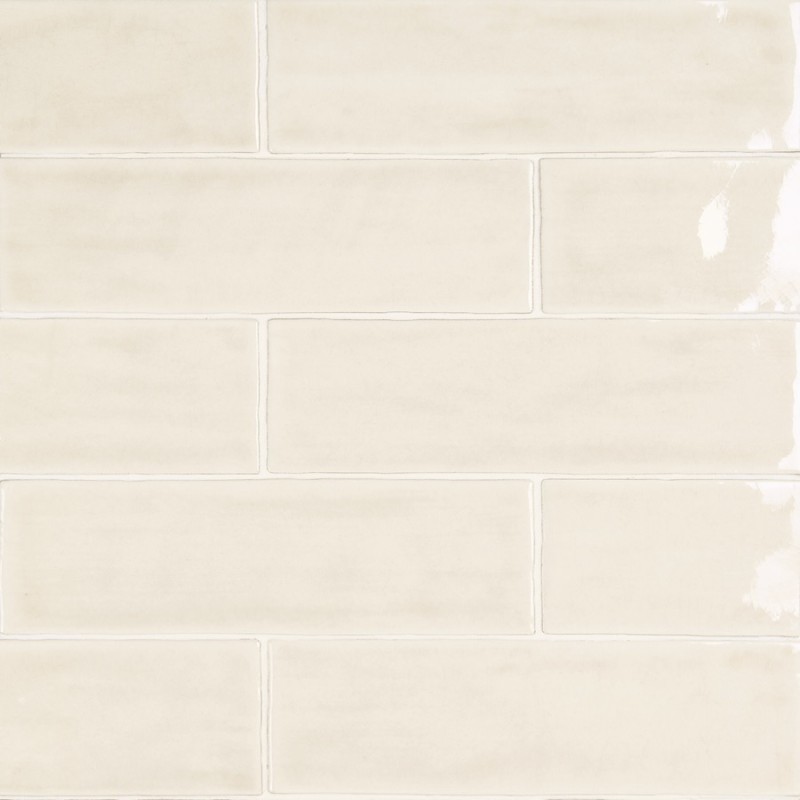 Zellige - carrelage effet zellige 6,5x20 cm NOUR WHITE