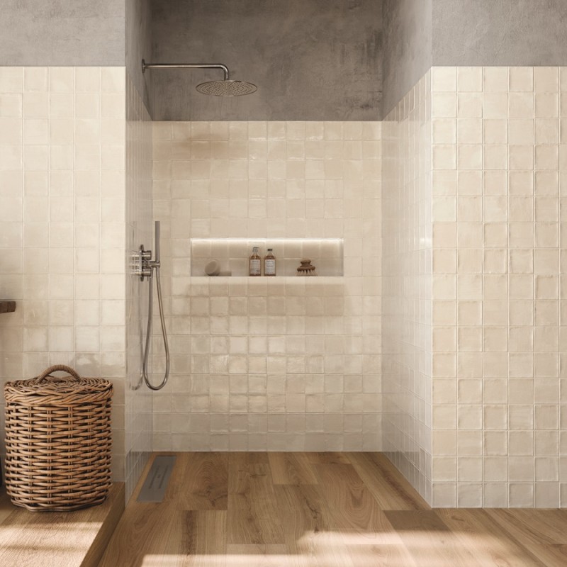 Zellige - carrelage effet zellige 10x10 cm NOUR BONE