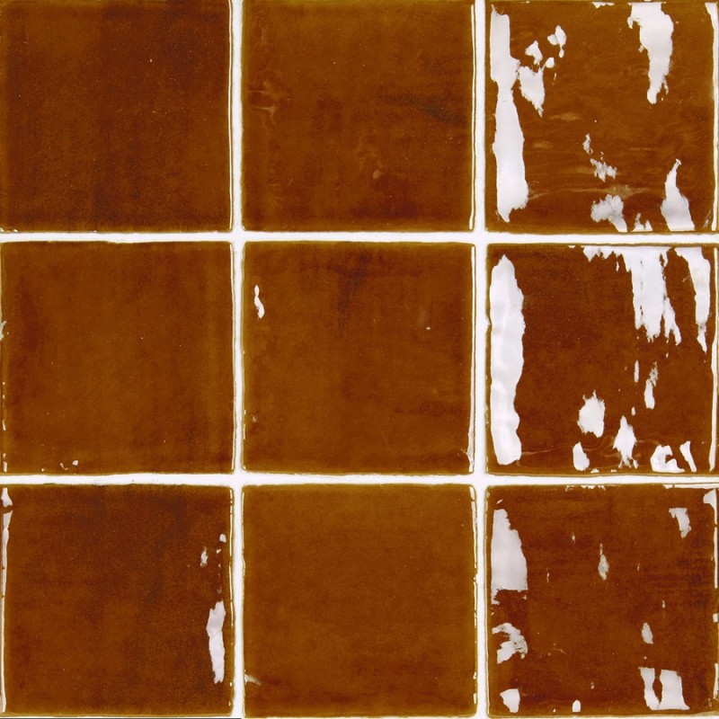 Zellige - carrelage effet zellige 10x10 cm NOUR CARAMEL