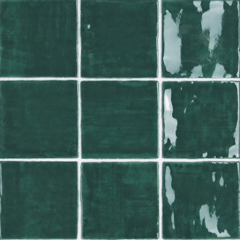 Zellige - carrelage effet zellige 10x10 cm NOUR EMERALD