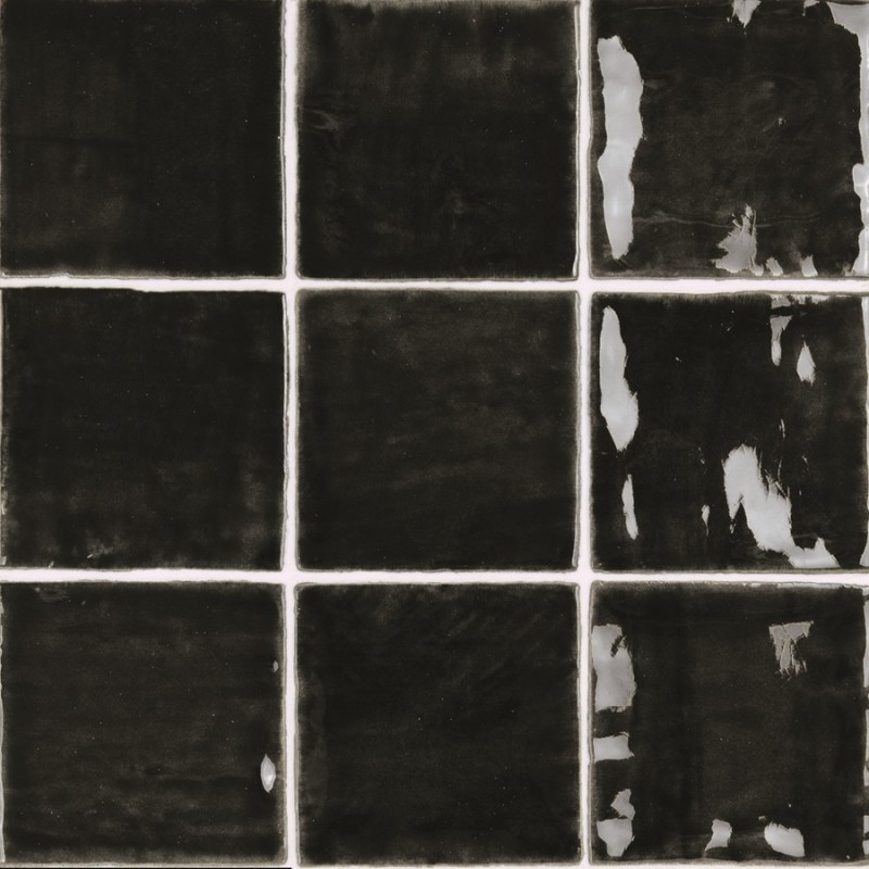 Zellige - carrelage effet zellige 10x10 cm NOUR MIDNIGHT FOREST