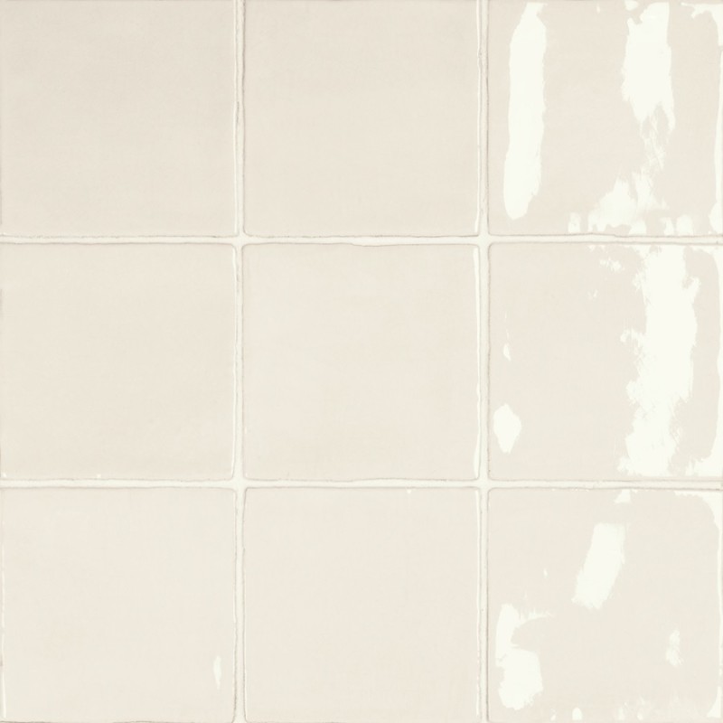 Zellige - carrelage effet zellige 10x10 cm NOUR WHITE