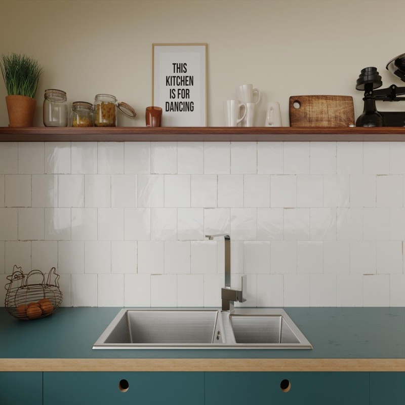 Zellige - Carrelage effet zellige 14,7x14,7 cm AGADIR NIEBLA