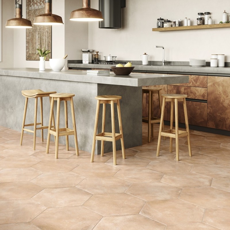 Carrelage hexagonal - Carrelage Hexagonal 56x48,5 cm PARMA COTTO