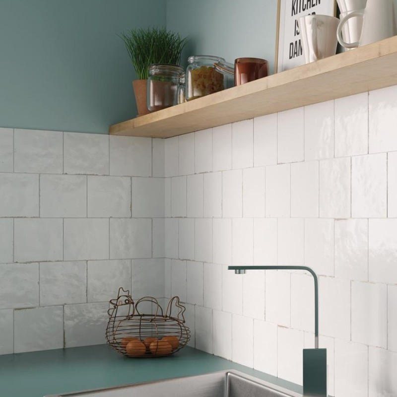 Zellige - Carrelage effet zellige 14,7x14,7 cm AGADIR NIEBLA