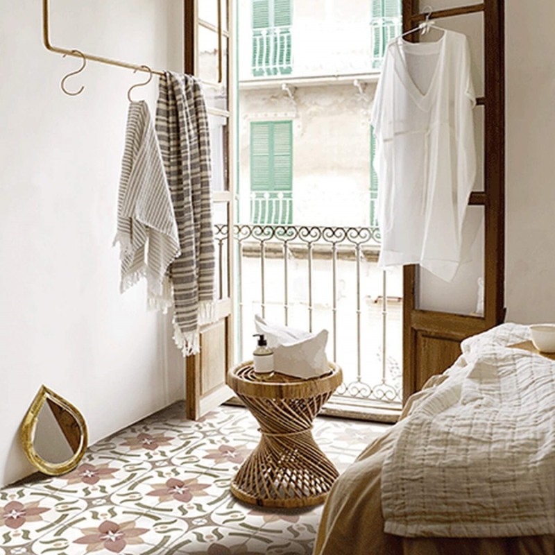 Carreaux ciment - carrelage effet carreaux ciment vielli 20x20 cm MACAAL