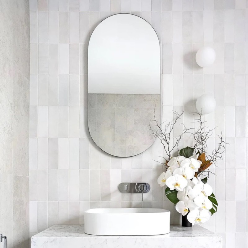 Zellige - carrelage imitation zellige 6.5x20 cm MALEM WHITE