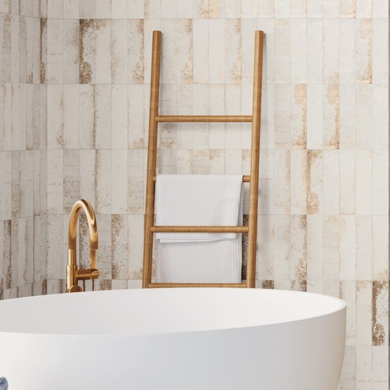 Zellige - carrelage effet zellige 6,3x25 cm magnetism WHITE