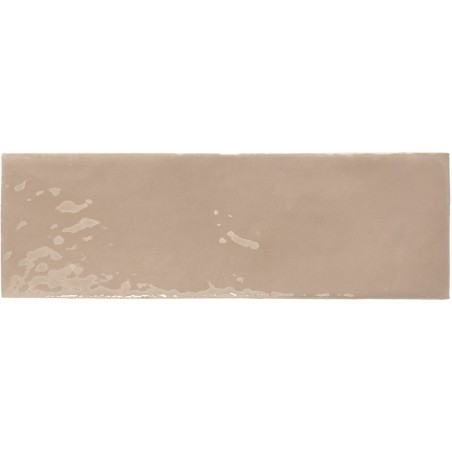 Echantillon - échantillon carrelage imitation zellige 5x15cm REBELS TAUPE GLOSS