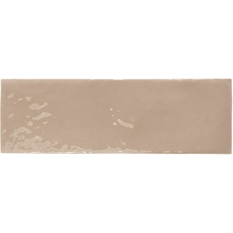 Echantillon - échantillon carrelage imitation zellige 5x15cm REBELS TAUPE GLOSS
