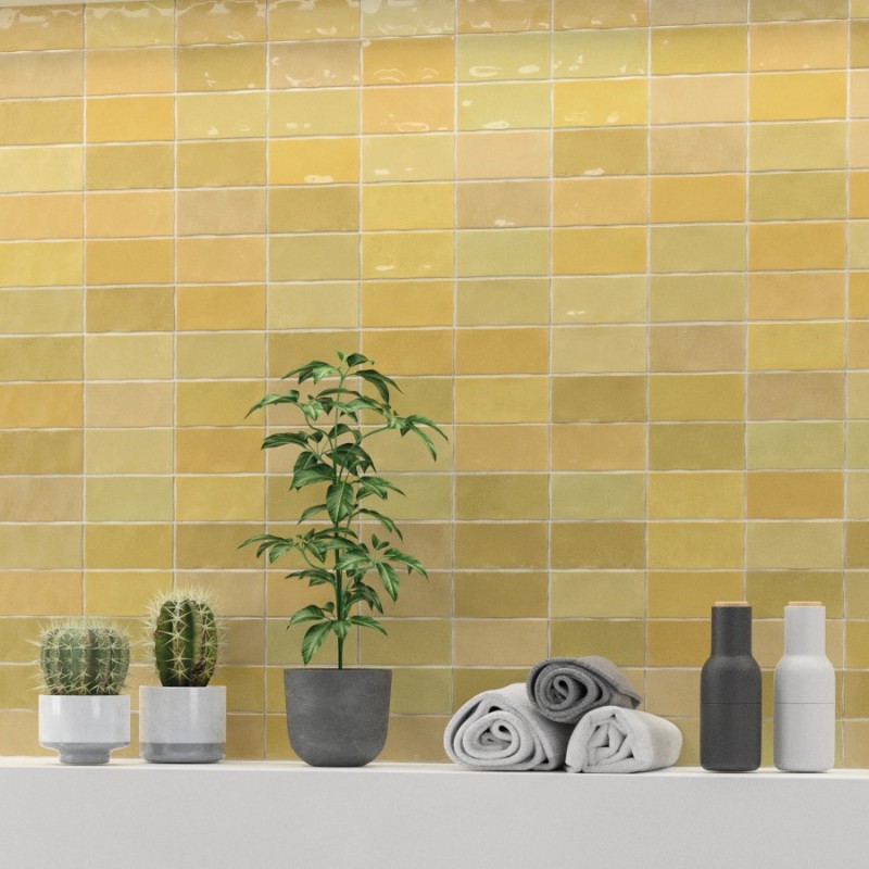 Zellige - carrelage imitation zellige 6,25x12,5 cm FEZ MUSTARD