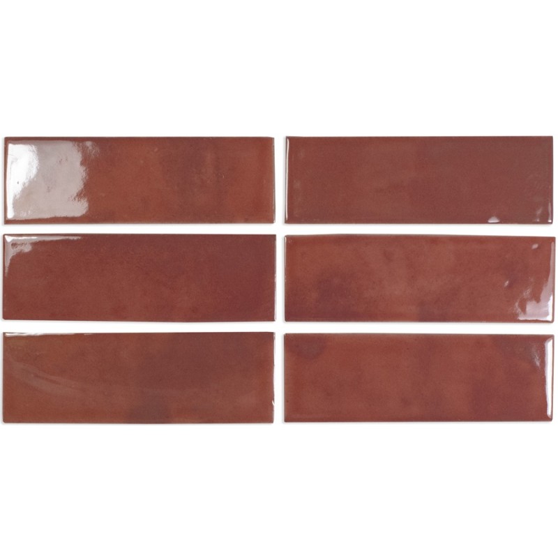 Zellige - carrelage imitation bejmat 5x15 cm BEJMAT CARMIN