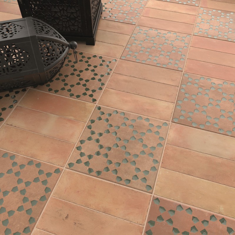 Zellige - carrelage imitation bejmat 15x15 cm BEJMAT DECOR TAN OLIVE