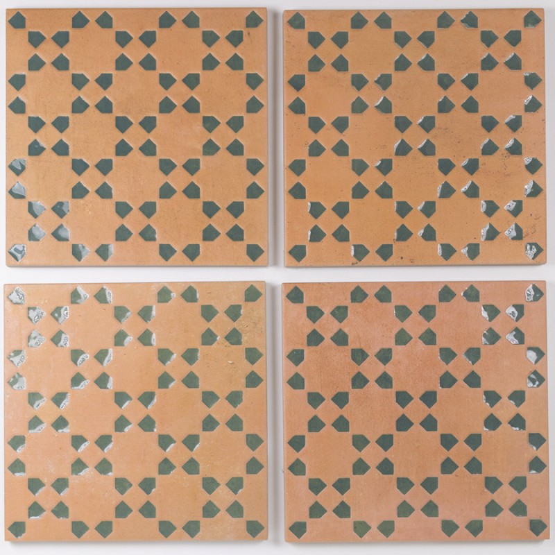 Zellige - carrelage imitation bejmat 15x15 cm BEJMAT DECOR TAN OLIVE