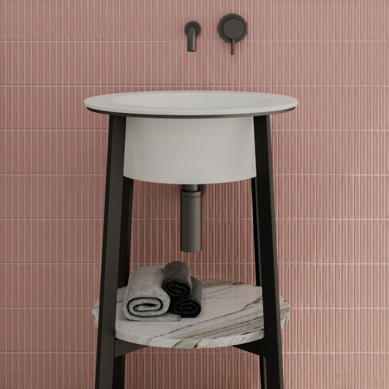 Zellige - carrelage effet zellige 12,5x25 cm SWEET BLUSH MATT