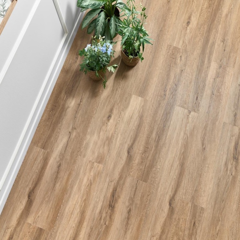 Lame PVC clipsable - Sol pvc à clipser effet bois 22,9x122 cm WOODRIC LAKEWOOD
