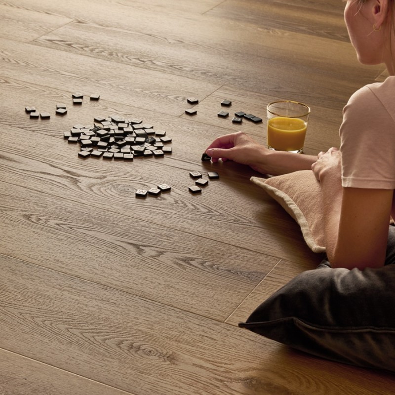 Lame PVC clipsable - Sol pvc rigide à clipser spc effet bois 22,9x122 cm WOODRIC DALLAS