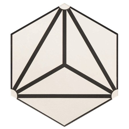 Echantillon - echantillon Carrelage OSAKA WHITE 28,5x33 cm effet carreau ciment