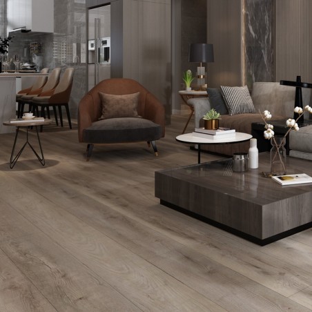 Lame PVC clipsable - Lame PVC clipsable effet bois 18,2x122 cm CARRUBO BEIGE