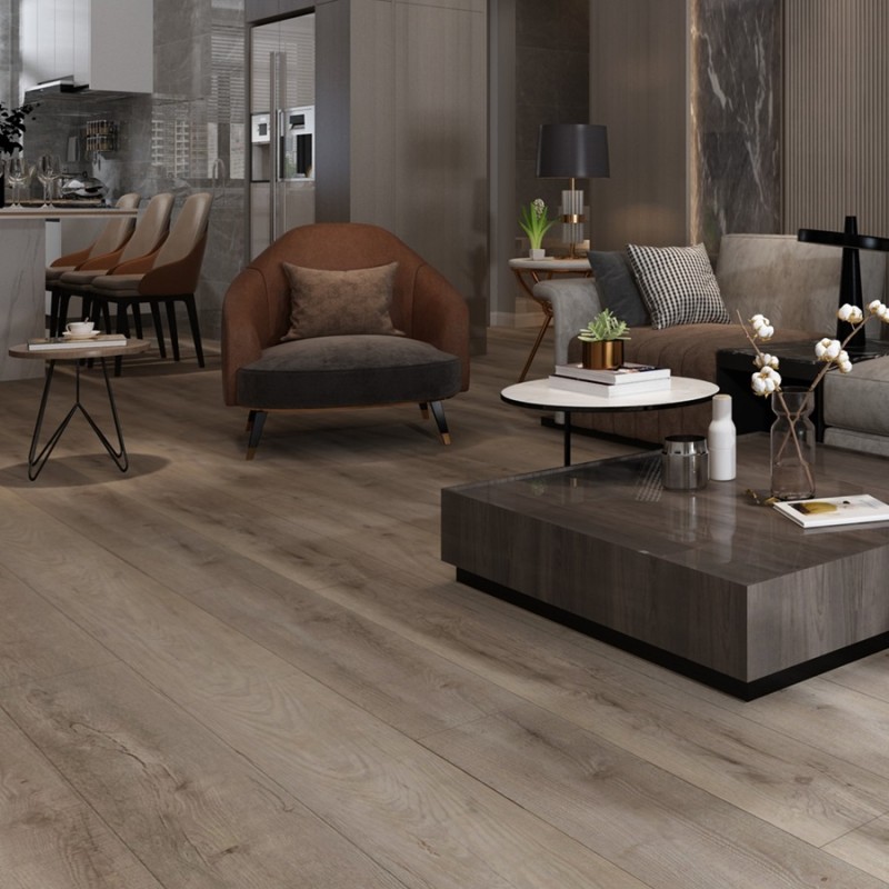 Lame PVC clipsable - Lame PVC clipsable effet bois 18,2x122 cm CARRUBO BEIGE