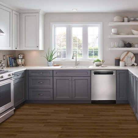 Lame PVC clipsable - Lame PVC clipsable effet bois 18,2x122 cm ARANCIO BROWN