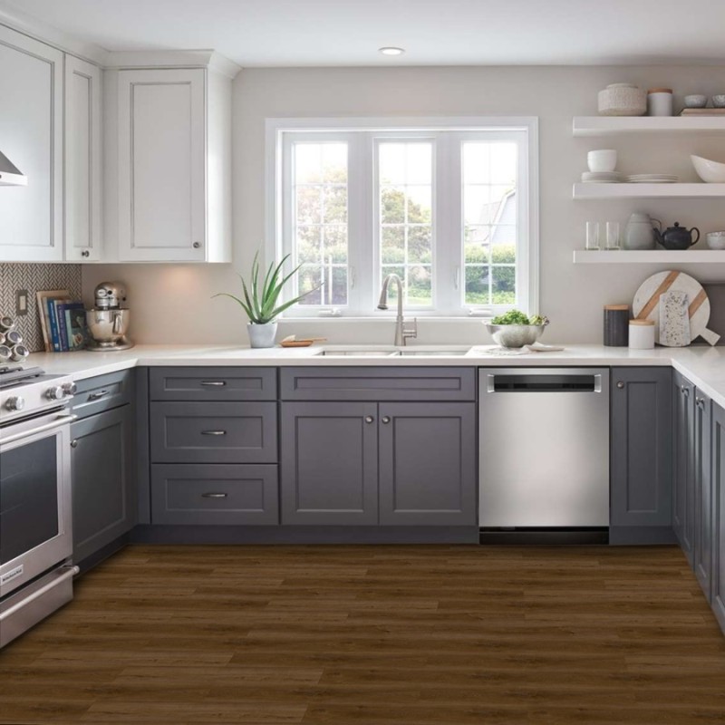 Lame PVC clipsable - Lame PVC clipsable effet bois 18,2x122 cm ARANCIO BROWN