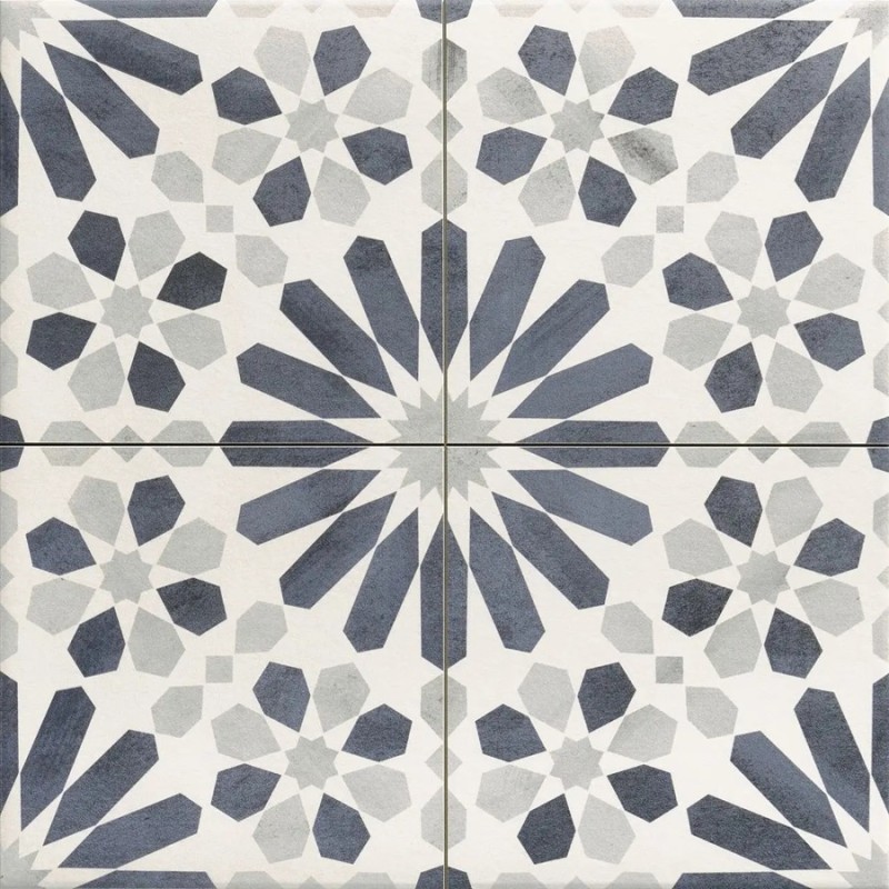 Carreaux ciment - carrelage imitation carreau ciment 44x44 cm casablanca blue