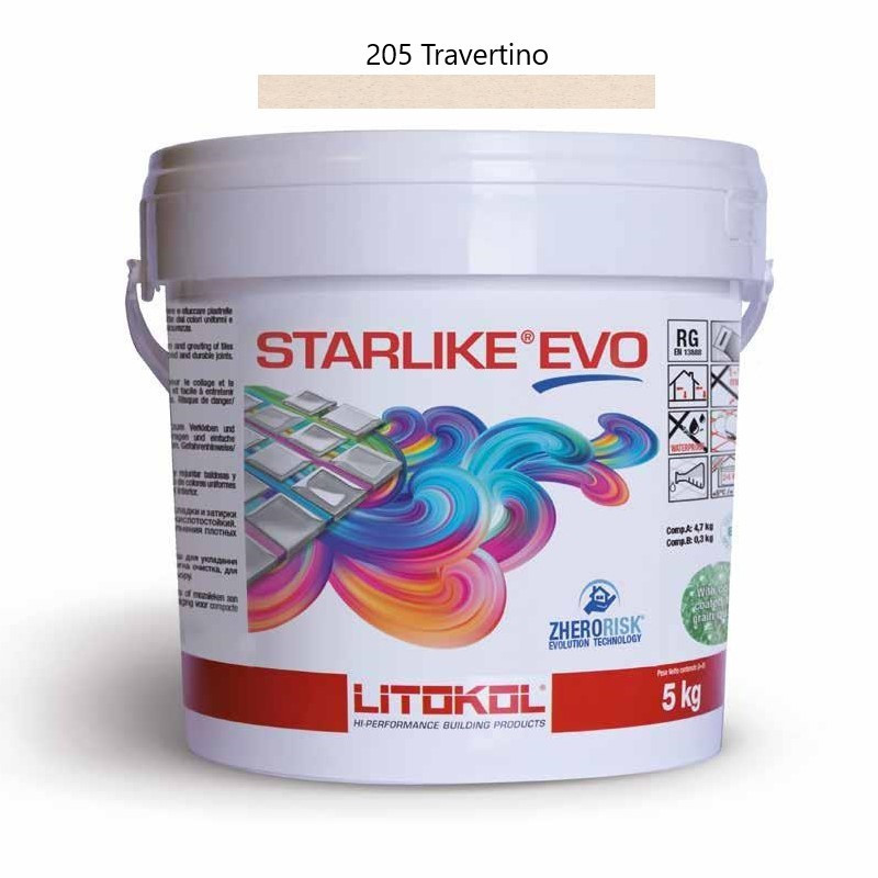 Étanchéité, colle et joint - Starlike EVO 205 Travertino