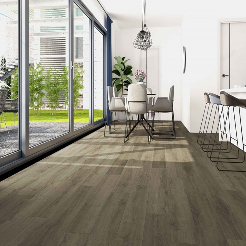 Lame PVC clipsable - Sol pvc rigide à clipser spc 17,8x123,5 cm CONTEMPORAIN BEIGE GRIS