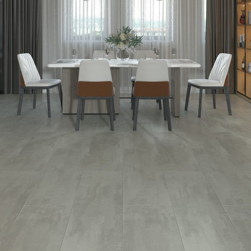 Dalle PVC clipsable - Dalle PVC clipsable effet béton 46x92 cm STONE ANTRACITA