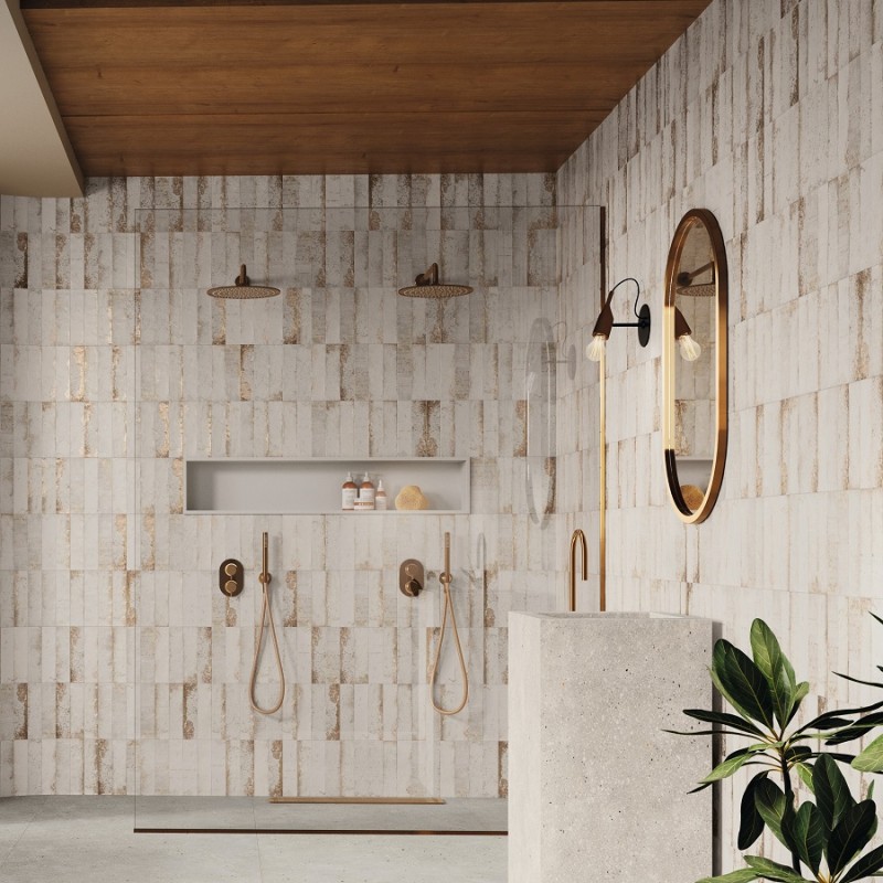 Zellige - carrelage effet zellige 6,3x25 cm magnetism WHITE