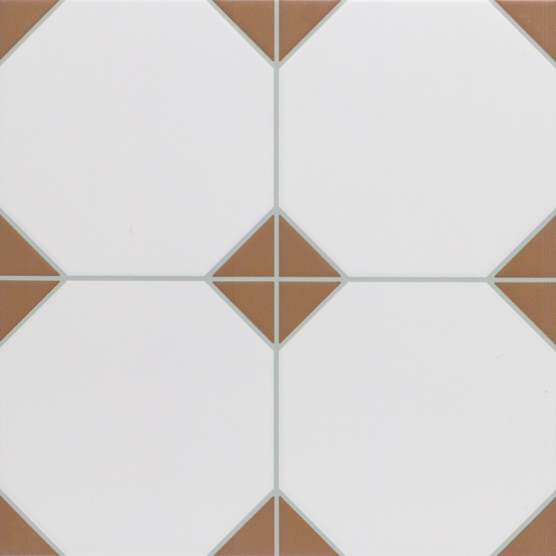 Echantillon - echantillon carrelage cabochon CHIC TERRA 33x33cm imitation carreaux ciment