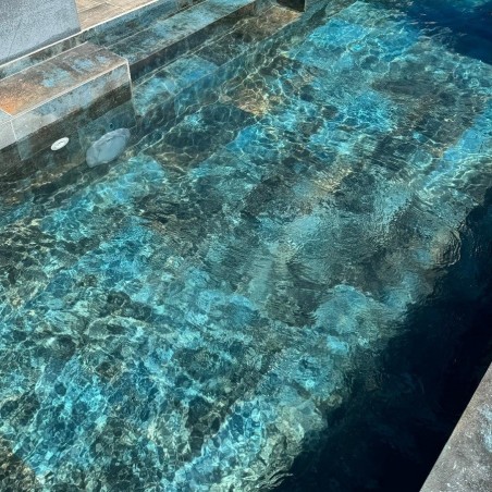 Déstockage - Lot de 40 M² carrelage piscine ZAFIRO BLUE 30x60
