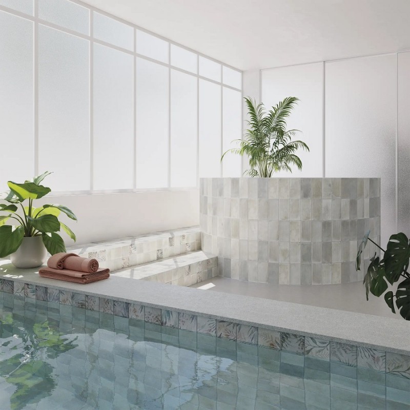 Carrelage Bali - carrelage bali aqua grey 11x11 cm