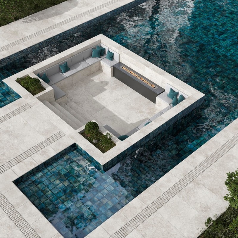 Carrelage - carrelage piscine BALI TROPIC AGUA 14,7x14,7 cm