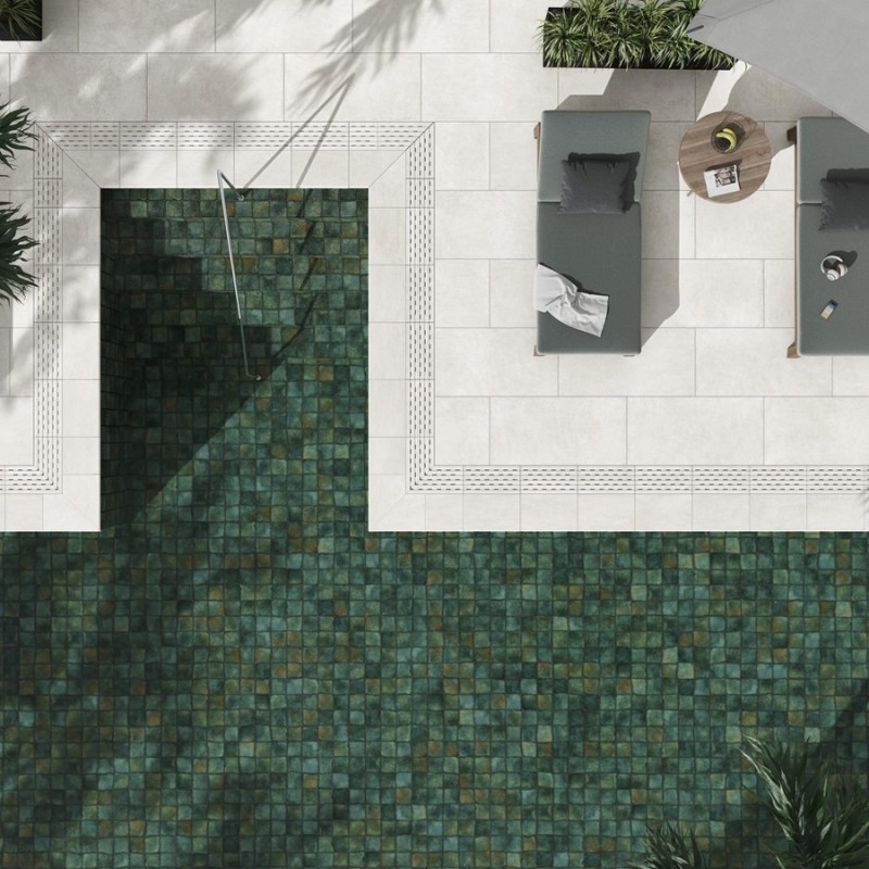 Carrelage - carrelage piscine BALI TROPIC TURQUETA 14,7x14,7 cm