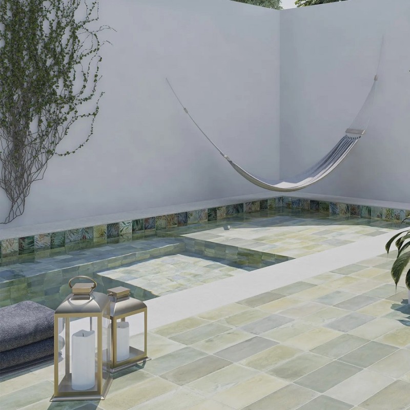 Carrelage Bali - carrelage bali aqua green 11x11 cm