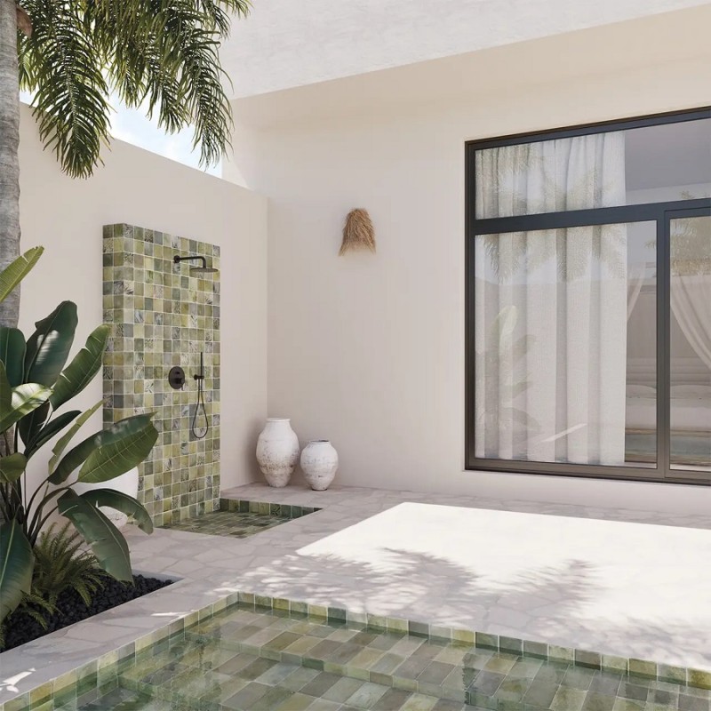 Carrelage Bali - carrelage bali aqua green 11x11 cm