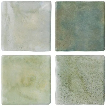 Echantillon - echantillon carrelage bali aqua green11x11 cm