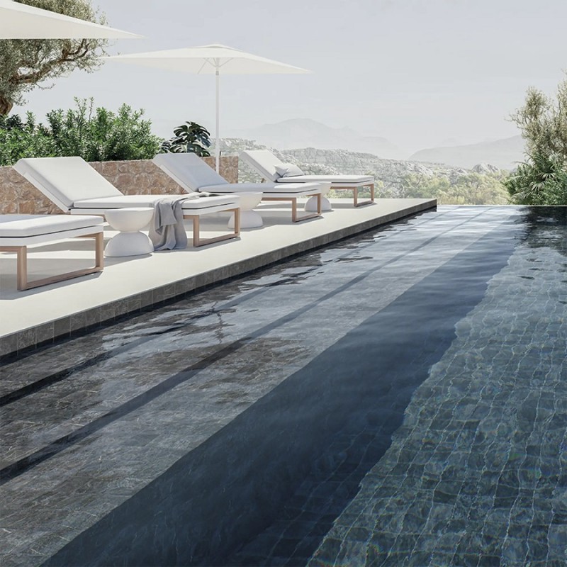 Carrelage Bali - carrelage piscine bali marble graphite 11x11 cm