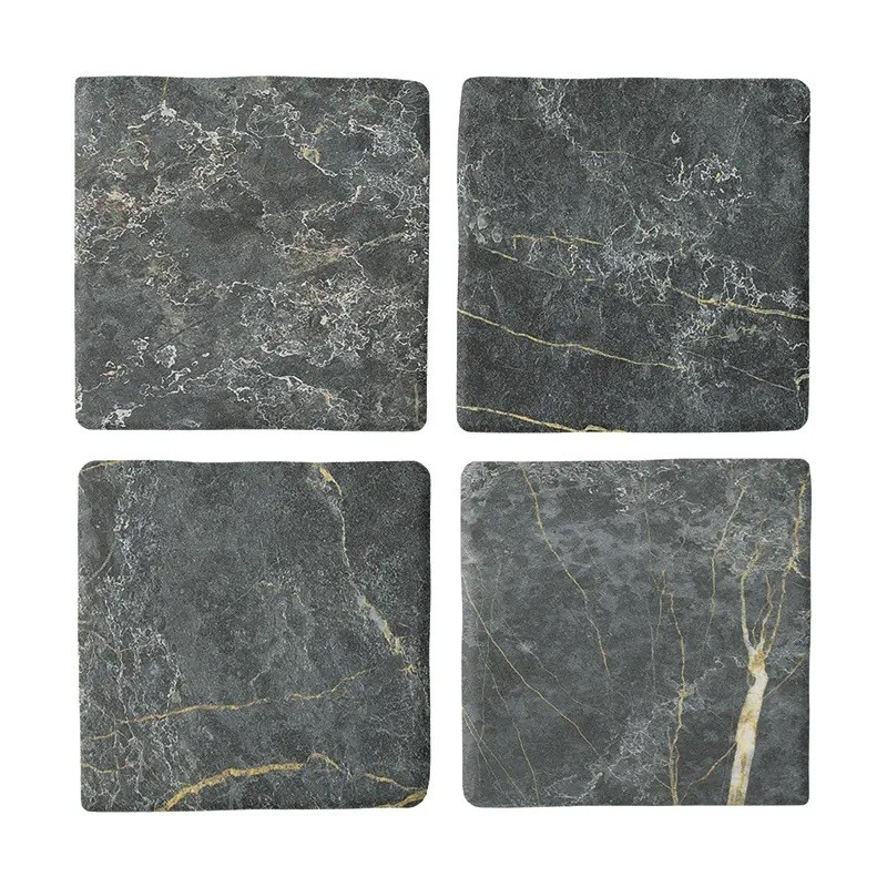 Echantillon - echantillon carrelage piscine bali marble graphite 11x11 cm