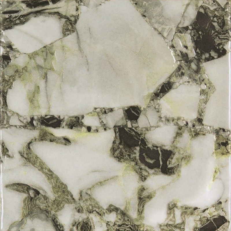 Carrelage - carrelage piscine ICE GREEN 15x15 cm effet marbre