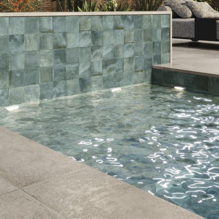 Carrelage Bali - carrelage piscine BALI CAPRI GREEN 15x15 cm