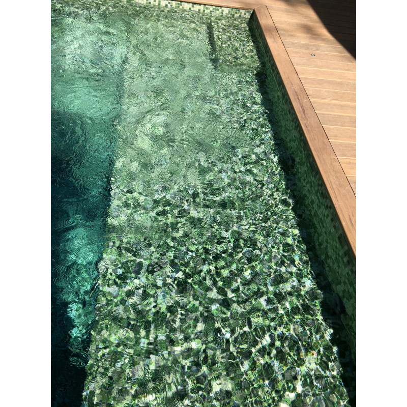 Déstockage - Lot de 4,28 M² Pâtes de Verre Madagascar