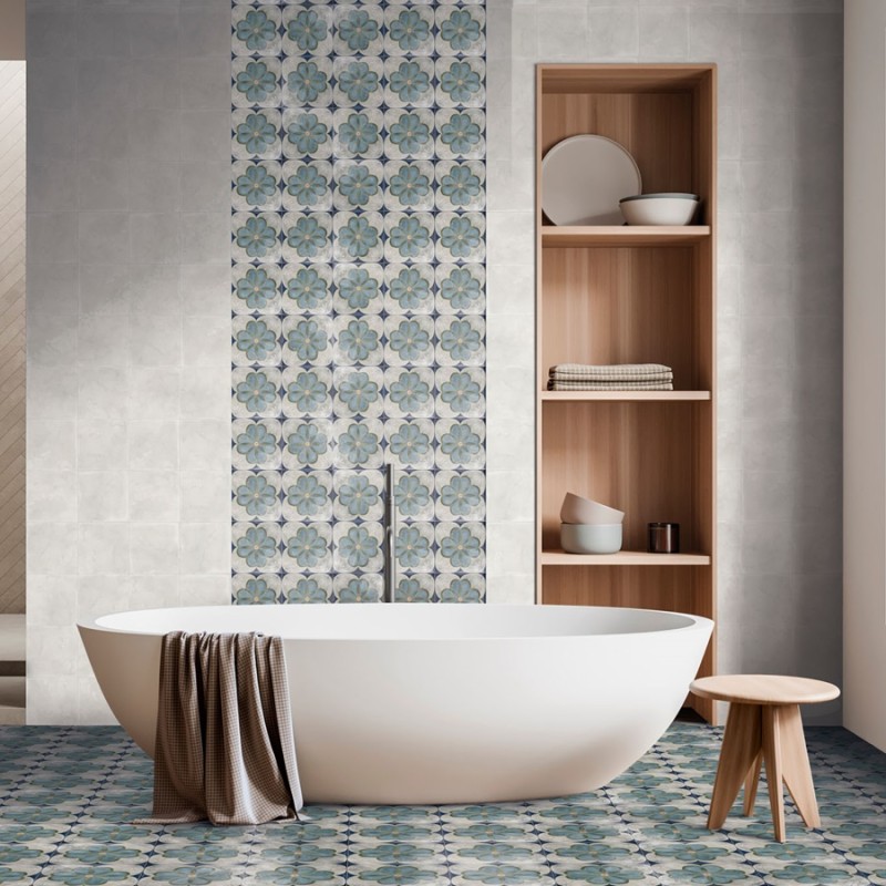 Déstockage - Lot de 5,50 M² Carrelage COTTAGE WHITE 15x15 cm