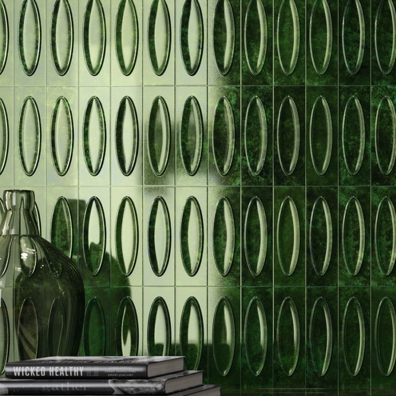 Zellige - carrelage CAPELLA EMERALD 6,5x20 cm effet zellige